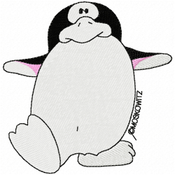 Pinguins Embroidery Design 3 Pinguins Embroidery Design 3